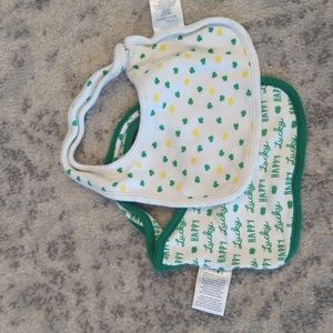 St. Patrick's Day bibs for a baby